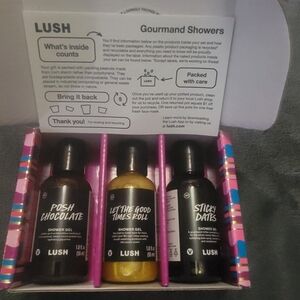 LUSH Gourmand Showers Shower Gels. Brand New. Never Opened.